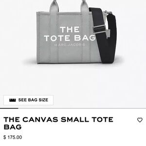 Marc Jacobs Gray Canvas Messenger Bag